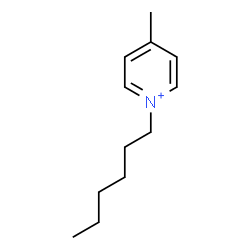 ChemSpider 2D Image | 1-Hexyl-4-methylpyridinium | C12H20N