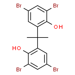 ChemSpider 2D Image | 2,2'-Isopropylidenebis(4,6-dibromophenol) | C15H12Br4O2