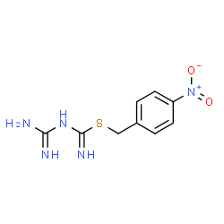 ChemSpider 2D Image | 4-Nitrobenzyl N-carbamimidoylcarbamimidothioate | C9H11N5O2S