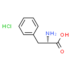 ChemSpider 2D Image | phenylalanine hydrochloride | C9H12ClNO2