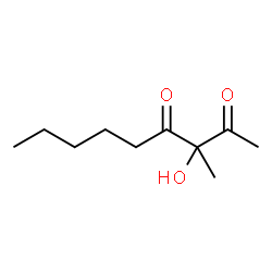 ChemSpider 2D Image | 3-Hydroxy-3-methyl-2,4-nonanedione | C10H18O3