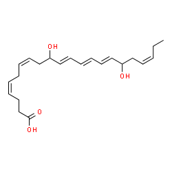 ChemSpider 2D Image | (4Z,7Z,11E,13E,15E,19Z)-10,17-Dihydroxy-4,7,11,13,15,19-docosahexaenoic acid | C22H32O4