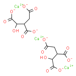 ChemSpider 2D Image | Calcium 3-carboxylato-2,3-dideoxypentarate (3:2) | C12H10Ca3O14