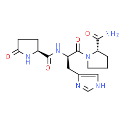 ChemSpider 2D Image | 5-Oxo-L-prolyl-D-histidyl-L-prolinamide | C16H22N6O4