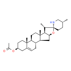 ChemSpider 2D Image | Solasod-5-en-3.beta.-ol, acetate (ester) | C29H45NO3