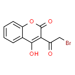 ChemSpider 2D Image | 3-(Bromoacetyl)-4-hydroxy-2H-chromen-2-one | C11H7BrO4