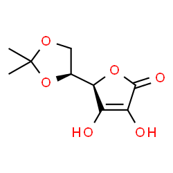 ChemSpider 2D Image | 5,6-Isopropylidene-L-ascorbic acid | C9H12O6