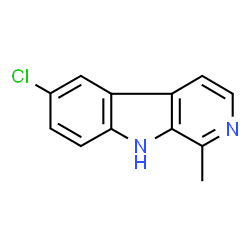 ChemSpider 2D Image | 6-Chloro-1-methyl-9H-beta-carboline | C12H9ClN2