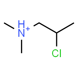 ChemSpider 2D Image | 2-Chloro-N,N-dimethyl-1-propanaminium | C5H13ClN