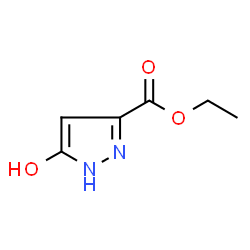 ChemSpider 2D Image | Ethyl 5-hydroxy-1H-pyrazole-3-carboxylate | C6H8N2O3