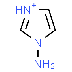 ChemSpider 2D Image | 1-Amino-1H-imidazol-3-ium | C3H6N3