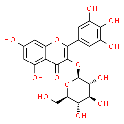 ChemSpider 2D Image | Myricetin 3-O-glucoside | C21H20O13