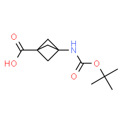 ChemSpider 2D Image | 3-[(tert-butoxycarbonyl)amino]bicyclo[1.1.1]pentane-1-carboxylic acid | C11H17NO4
