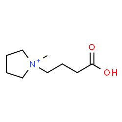 ChemSpider 2D Image | 1-(3-Carboxypropyl)-1-methylpyrrolidinium | C9H18NO2