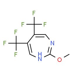 ChemSpider 2D Image | 2-Methoxy-5,6-bis(trifluoromethyl)-1H-1,3-diazepine | C8H6F6N2O