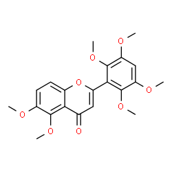 ChemSpider 2D Image | 5,6,2',3',5',6'-hexamethoxyflavone | C21H22O8
