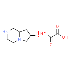 ChemSpider 2D Image | (7R)-Octahydropyrrolo[1,2-a]pyrazin-7-ol ethanedioate (1:1) | C9H16N2O5