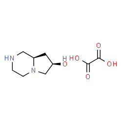 ChemSpider 2D Image | (7R,8aR)-Octahydropyrrolo[1,2-a]pyrazin-7-ol ethanedioate (1:1) | C9H16N2O5