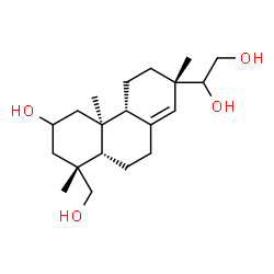 ChemSpider 2D Image | (5beta,9beta,10alpha,13alpha)-Pimar-8(14)-ene-2,15,16,18-tetrol | C20H34O4