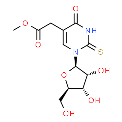 ChemSpider 2D Image | 5-methoxycarbonylmethyl-2-thiouridine | C12H16N2O7S