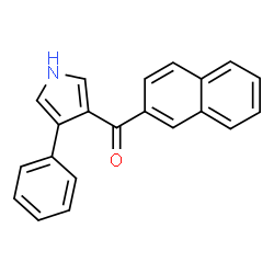 ChemSpider 2D Image | 2-Naphthyl(4-phenyl-1H-pyrrol-3-yl)methanone | C21H15NO
