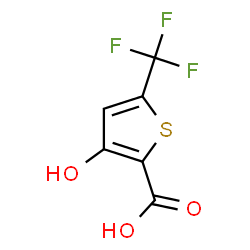 ChemSpider 2D Image | 3-Hydroxy-5-trifluoromethylthiophene-2-carboxylic acid | C6H3F3O3S