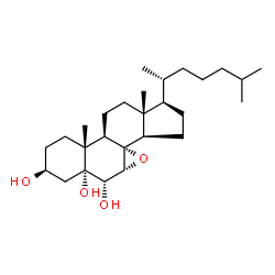 ChemSpider 2D Image | (3beta,5alpha,6alpha,7alpha,8alpha)-7,8-Epoxycholestane-3,5,6-triol | C27H46O4