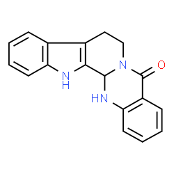 ChemSpider 2D Image | 8,13,13b,14-Tetrahydroindolo[2',3':3,4]pyrido[2,1-b]quinazolin-5(7H)-one | C18H15N3O