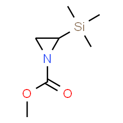 ChemSpider 2D Image | Methyl 2-(trimethylsilyl)-1-aziridinecarboxylate | C7H15NO2Si