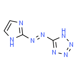 ChemSpider 2D Image | 5-[(E)-1H-Imidazol-2-yldiazenyl]-1H-tetrazole | C4H4N8