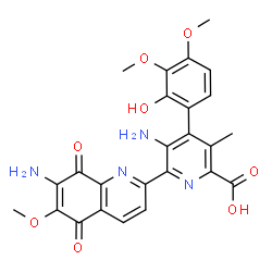 ChemSpider 2D Image | streptonigrin | C25H22N4O8