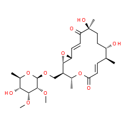 ChemSpider 2D Image | Neutramycin F | C27H42O11