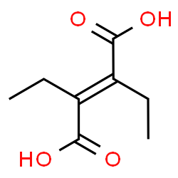 ChemSpider 2D Image | (2E)-2,3-Diethyl-2-butenedioic acid | C8H12O4