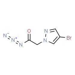 ChemSpider 2D Image | (4-Bromo-1H-pyrazol-1-yl)acetyl azide | C5H4BrN5O