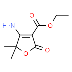 ChemSpider 2D Image | Ethyl 4-amino-5,5-dimethyl-2-oxo-2,5-dihydro-3-furancarboxylate | C9H13NO4