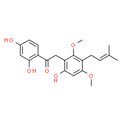ChemSpider 2D Image | Licoriphenone | C21H24O6