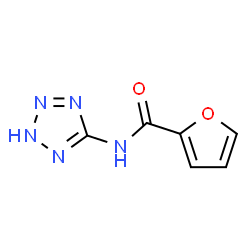 ChemSpider 2D Image | N-(2H-Tetrazol-5-yl)-2-furamide | C6H5N5O2