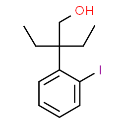 ChemSpider 2D Image | 2-Ethyl-2-(2-iodophenyl)-1-butanol | C12H17IO