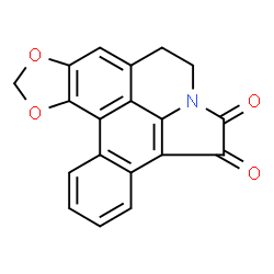 ChemSpider 2D Image | 8,9-Dihydro[1,3]benzodioxolo[6,5,4-de]benzo[g]pyrrolo[3,2,1-ij]quinoline-5,6-dione | C19H11NO4