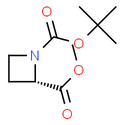 ChemSpider 2D Image | (S)-1-Boc-Azetidine-2-carboxylic acid methyl ester | C10H17NO4