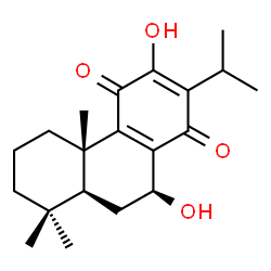 ChemSpider 2D Image | (7beta)-7,12-Dihydroxyabieta-8,12-diene-11,14-dione | C20H28O4