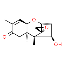ChemSpider 2D Image | (4beta)-12,13-Epoxy-4-hydroxytrichothec-9-en-8-one | C15H20O4