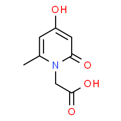 ChemSpider 2D Image | (4-hydroxy-2-methyl-6-oxopyridin-1-yl)acetic acid | C8H9NO4