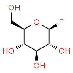 ChemSpider 2D Image | b-D-Glucopyranosyl fluoride | C6H11FO5
