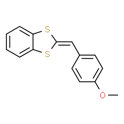 ChemSpider 2D Image | 2-(4-Methoxybenzylidene)-1,3-benzodithiole | C15H12OS2