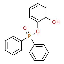 ChemSpider 2D Image | 2-Hydroxyphenyl diphenylphosphinate | C18H15O3P