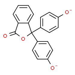 ChemSpider 2D Image | 4,4'-(3-Oxo-1,3-dihydro-2-benzofuran-1,1-diyl)diphenolate | C20H12O4