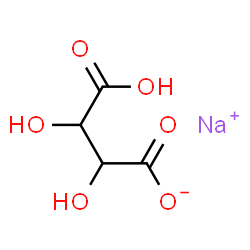 ChemSpider 2D Image | Monosodium tartrate | C4H5NaO6