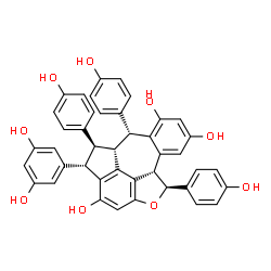 ChemSpider 2D Image | Vaticanol E | C42H32O9
