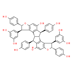 ChemSpider 2D Image | Ampelopsin H | C56H42O12